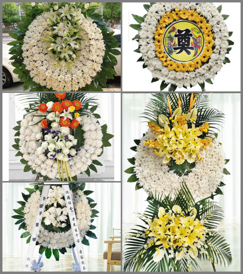 河南郑州荥阳市城关乡花圈速递